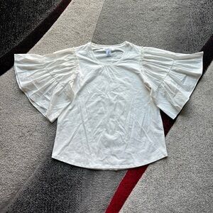 Bailey44 White Bell Sleeve Tee Shirt